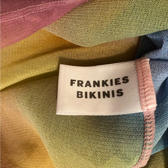 Frankies Bikinis Ember Mesh Long Sleeve Shirt in Serotonin - Picture 15 of 16